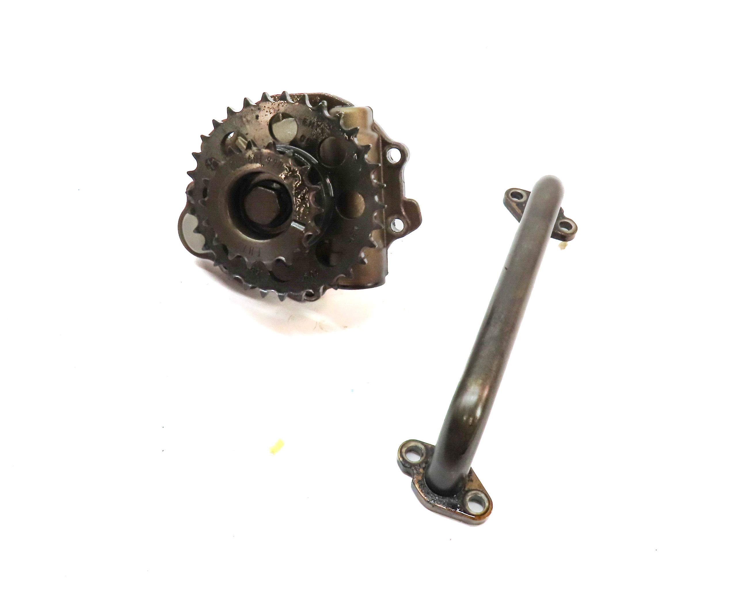 2007 AUDI Q7 (4HL) 3.6L (BHK) ENGINE MOTOR OIL FLUID PUMP w/ PICK UP TUBE — exact item pictured